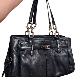Elegant Black Coach Handbag
